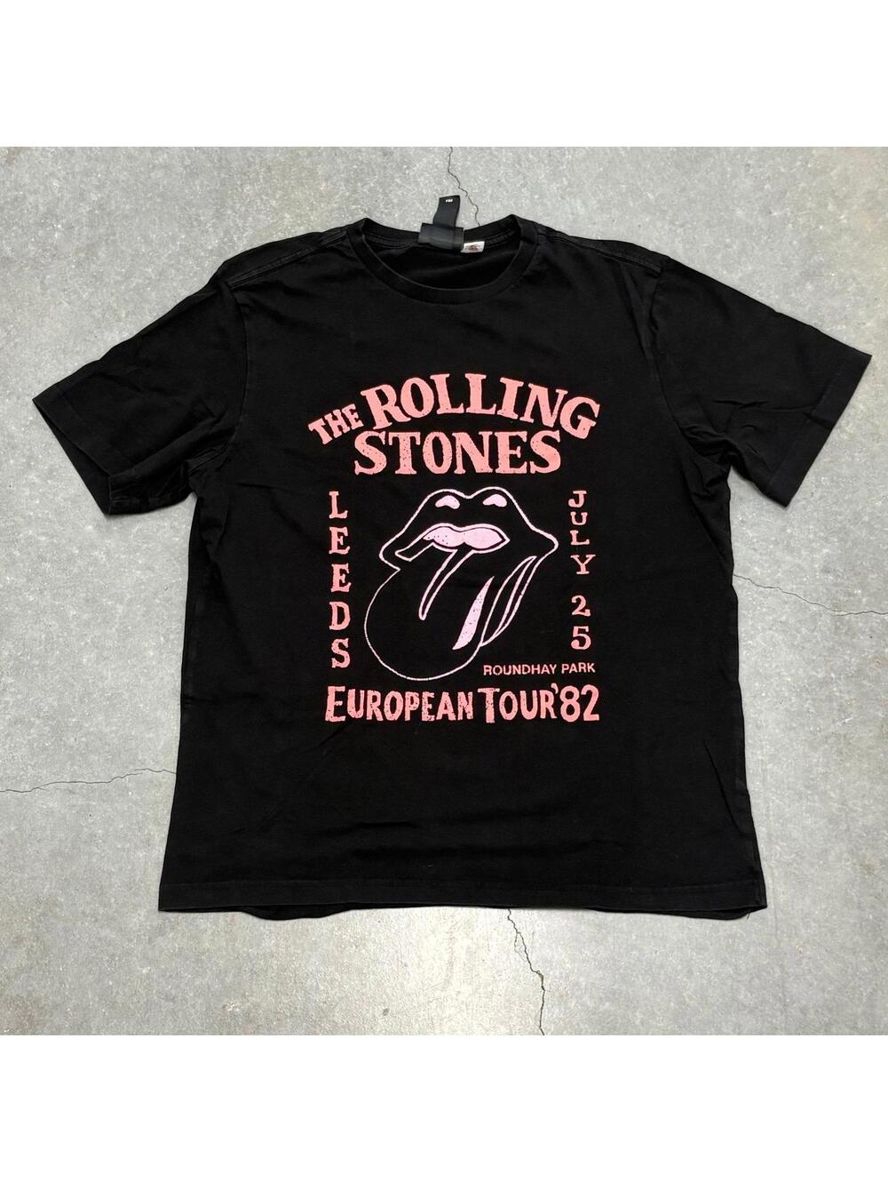 H&M The Rolling Stones Logo T Shirt
